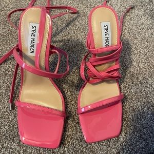 Never worn before lace up sandals